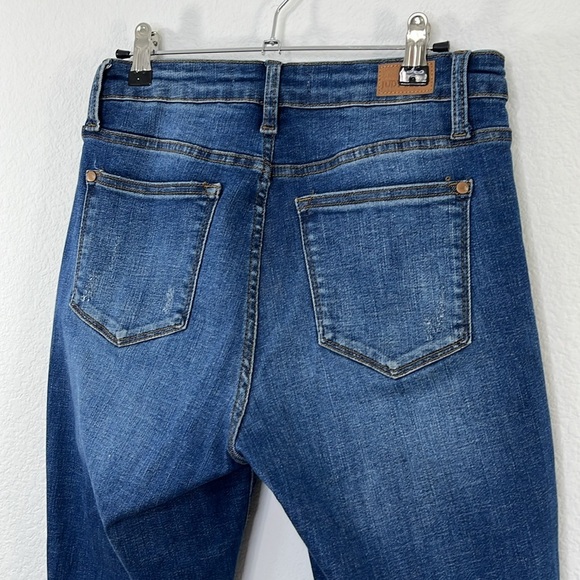 Judy Blue‎ Boyfriend Thermal Patch Mid-Rise Jeans size 5/27 Style: 88306 - Picture 7 of 10
